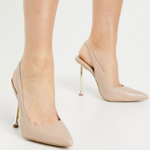 SOLD🔥 Simmi London Kegz Slingback Court Shoe in Beige size 9 - Picture 10 of 10